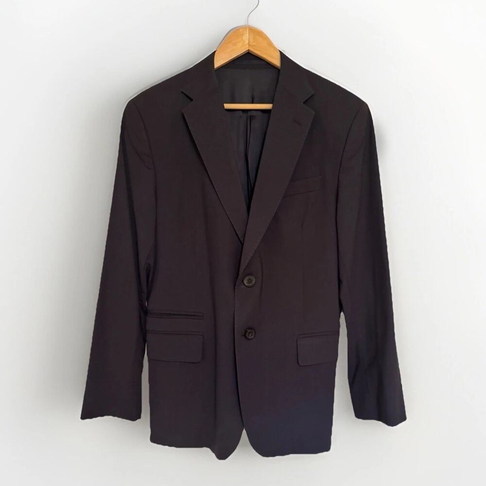 BERLUTI “Uniform” Blazer Jacket Size 48 Wool Stretch Navy Black 2-Button $3k+